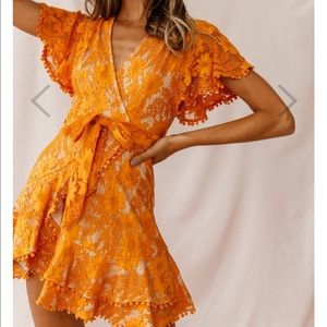 Selfie Leslie Orange Dress
